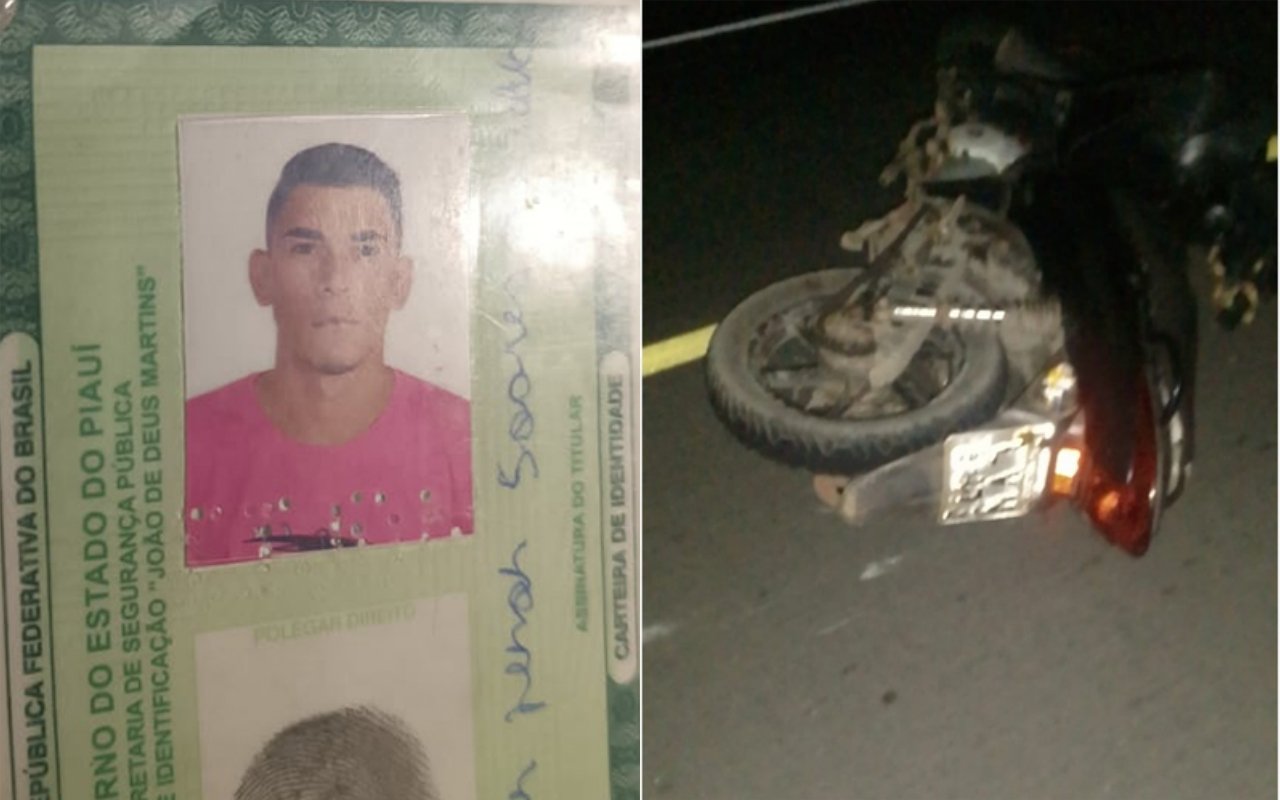 Jovem morre após perder o controle de uma motocicleta ao passar em