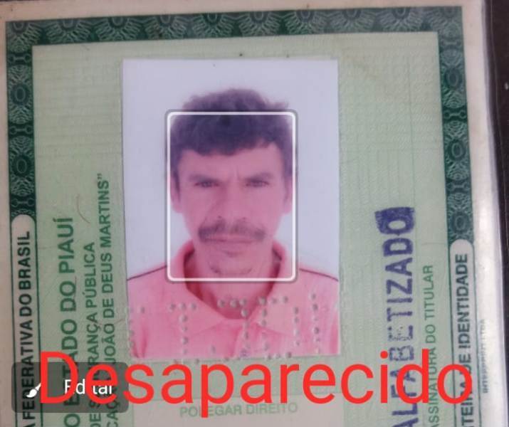 SÃO JULIÃO - Família do povoado Mandacaru pede ajuda para encontrar homem desaparecido
