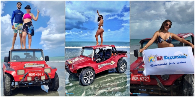 Sil Excursões leva grupo para desfrutar paraíso de Jericoacoara - collage