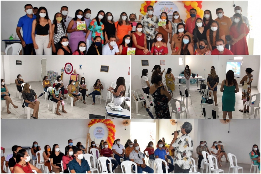 Jornada Pedagógica prepara profissionais da educação para a volta às aulas em Francisco Macedo - PI - collage