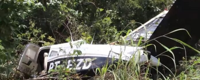 Avião cai no Maranhão e os dois ocupantes sobrevivem ao acidente