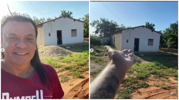 Piauiense Frank Aguiar visita casa onde morou e se emociona