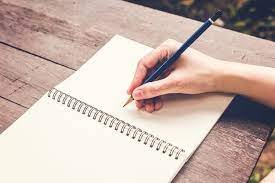 Caderno, estudos, letra, escrita