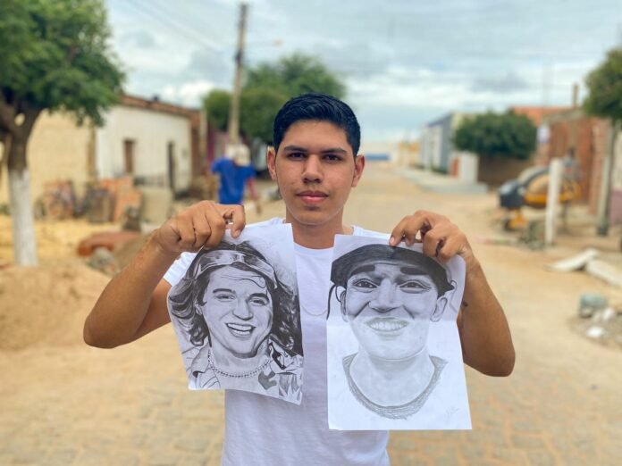 Desenhos do artistas Nathan em Marcolândia PI - collage