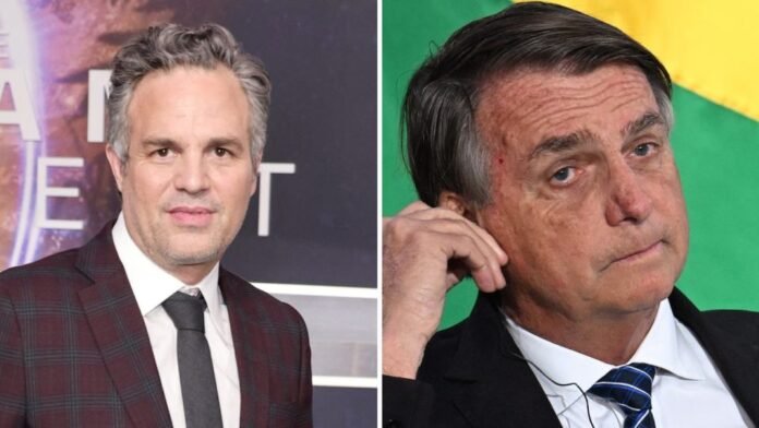 Bolsonaro ironiza crítica do ator Mark Ruffalo e diz que ‘protege’ o Estado de Direito
