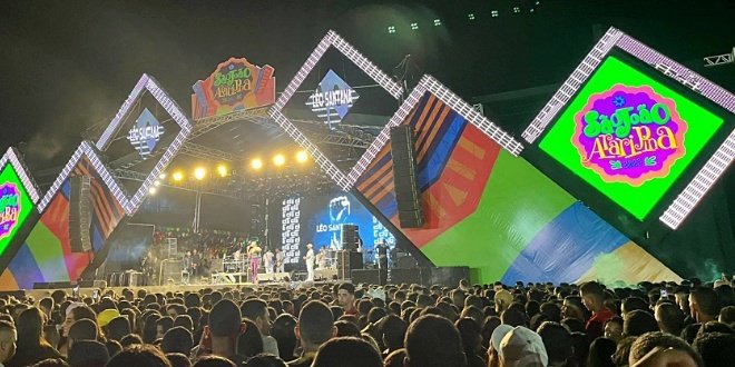 Abertura do São João de Araripina — PE com Mala 100 Alça, Léo Santana, Calcinha Preta e Nattan atrai mais de 50 mil pessoas