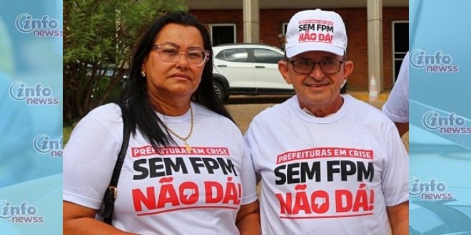 Prefeita de Alegrete — PI se une a manifestação em busca de solução para queda das receitas municipais