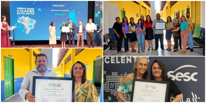 Belém do Piauí é destaque na Educação e conquista primeira colocação no Prêmio Band Cidades Excelentes 2023