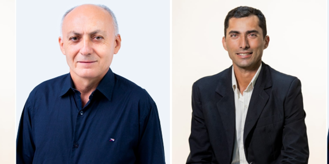 Candidatos a prefeito em Paulistana Joaquim da Fármacia e Osvado da Abelha Branca