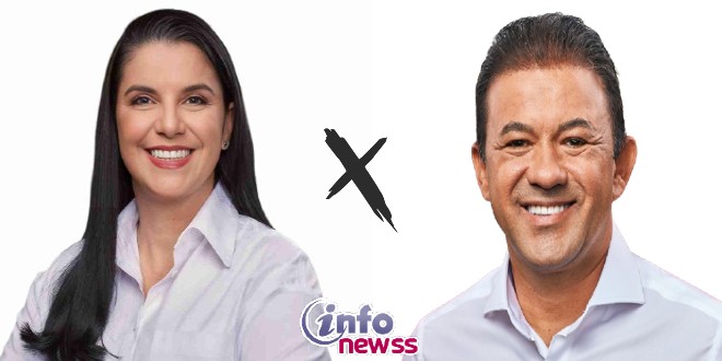 Camila Modesto e Evilásio Mateus candidatos a prefeitura de Araripina PE 2 Camila Modesto (à esquerda)e Evilásio Mateus (à direita) candidatos a prefeitura de Araripina-PE