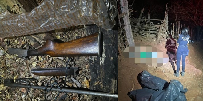 Suspeito de atrair idoso para emboscada e assassinato é preso com arsenal de armas em Curral Novo do PI