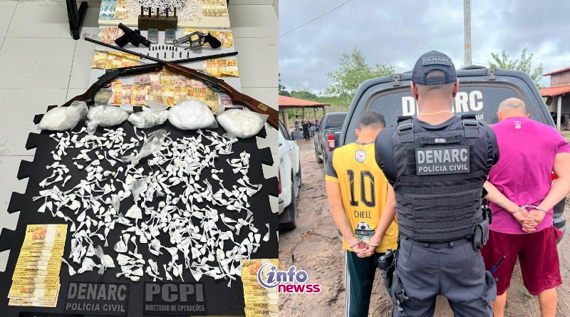 Operação fecha ponto de distribuição de drogas no interior do Piauí