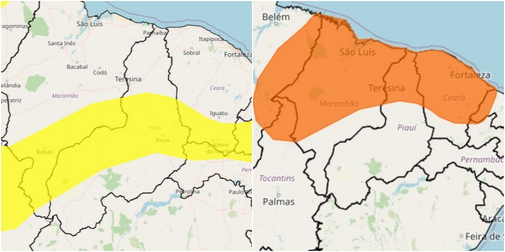 Dois alertas de chuva são emitidos para o Piauí - destaque