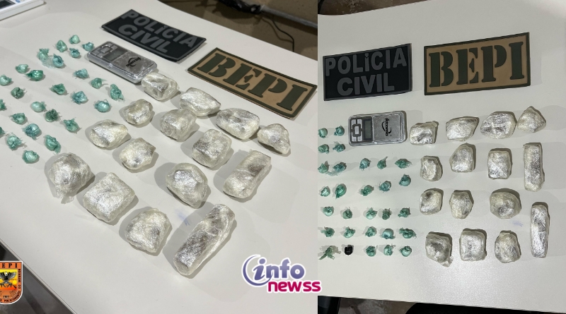 Picos, tráfico de drogas, apreensão de drogas, Polícia Militar, operação policial, investigação criminal, combate ao crime, segurança pública - destaque