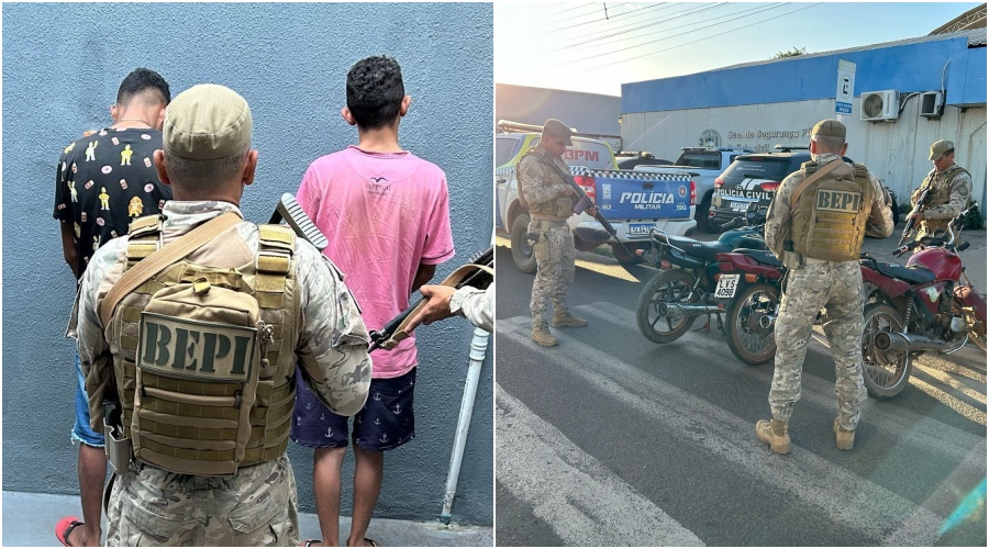 BEPI prende dois suspeitos de furto e recupera três motos em São João da Canabrava - destaque