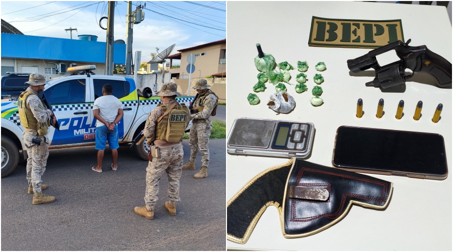BEPI prende homem no bairro Condurú em Picos por tráfico, cárcere privado e posse ilegal de arma - detaque