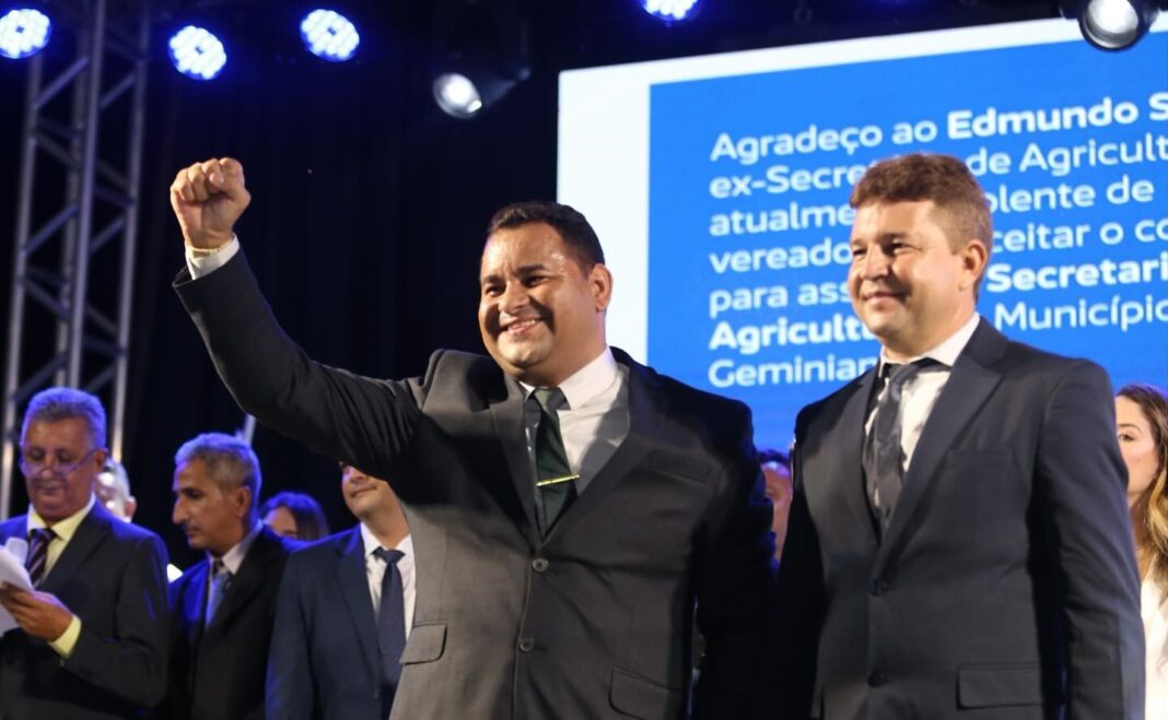 Prefeito de Geminiano Jaillson Campos e vice-prefeito Galego de Paster