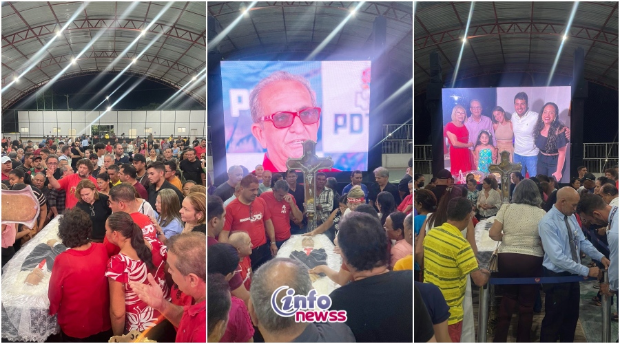 Corpo de Emanuel Bringel é velado em Araripina com presença de autoridades e população