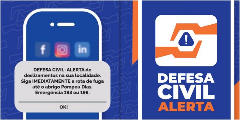 Picos terá teste do sistema de mensagens de alerta em celulares no sábado (14) - destaque