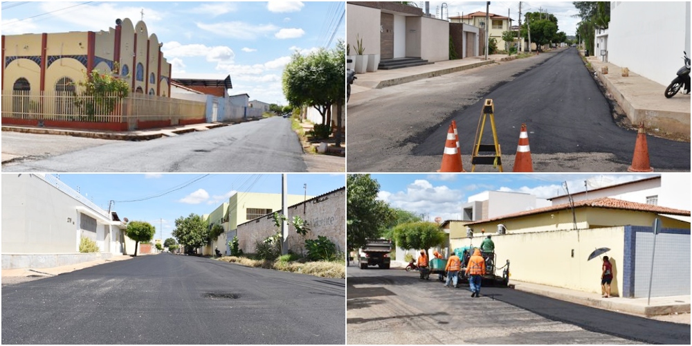 Primeira fase de pavimentação urbana em Picos é finalizada com obra na Rua Zuza Lino