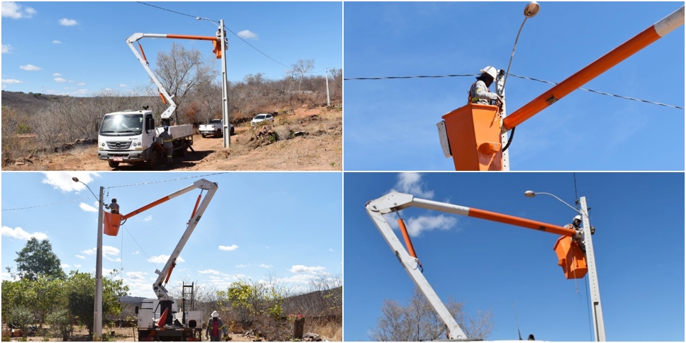 FUMIP intensifica troca de lâmpadas e beneficia moradores do povoado Chapadinha em Picos