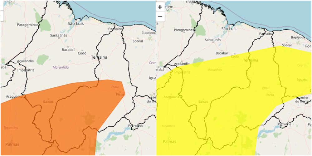 Defesa Civil emite alertas de baixa e média umidade nos territórios piauienses