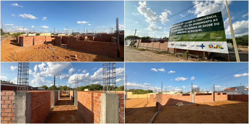Construção do Centro de Atenção Psicossocial de Picos avança no bairro Ipueiras