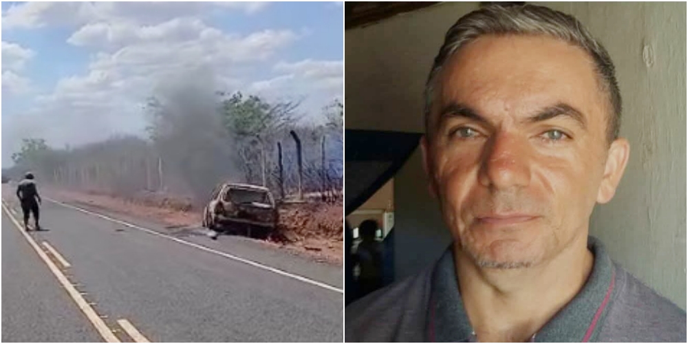 Motorista morre carbonizado dentro de veículo após colisão em Ipiranga do Piauí