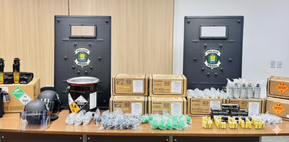 Polícia Penal do Piauí recebe novos equipamentos de segurança e armas não letais