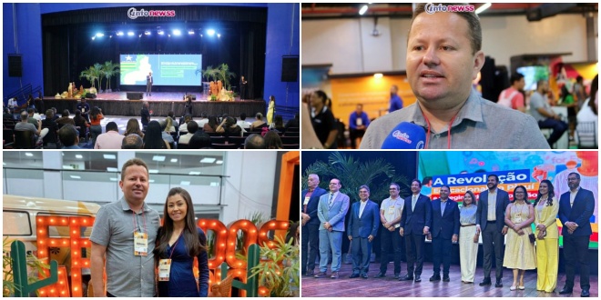 Prefeito Novim marca presença na Feira dos Municípios em Teresina e reforça compromisso com inovação e conhecimento para Francisco Macedo