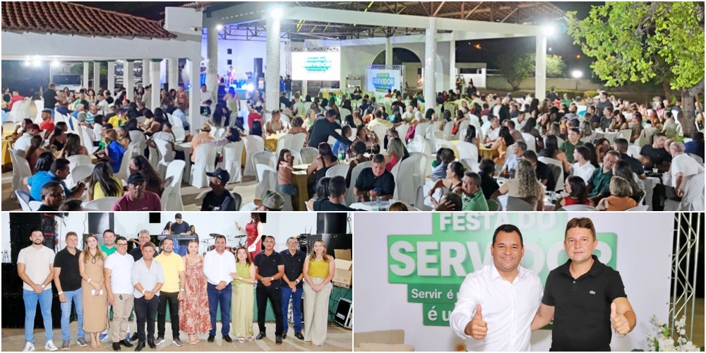 Servidores de Geminiano são homenageados em festa inédita promovida pela prefeitura